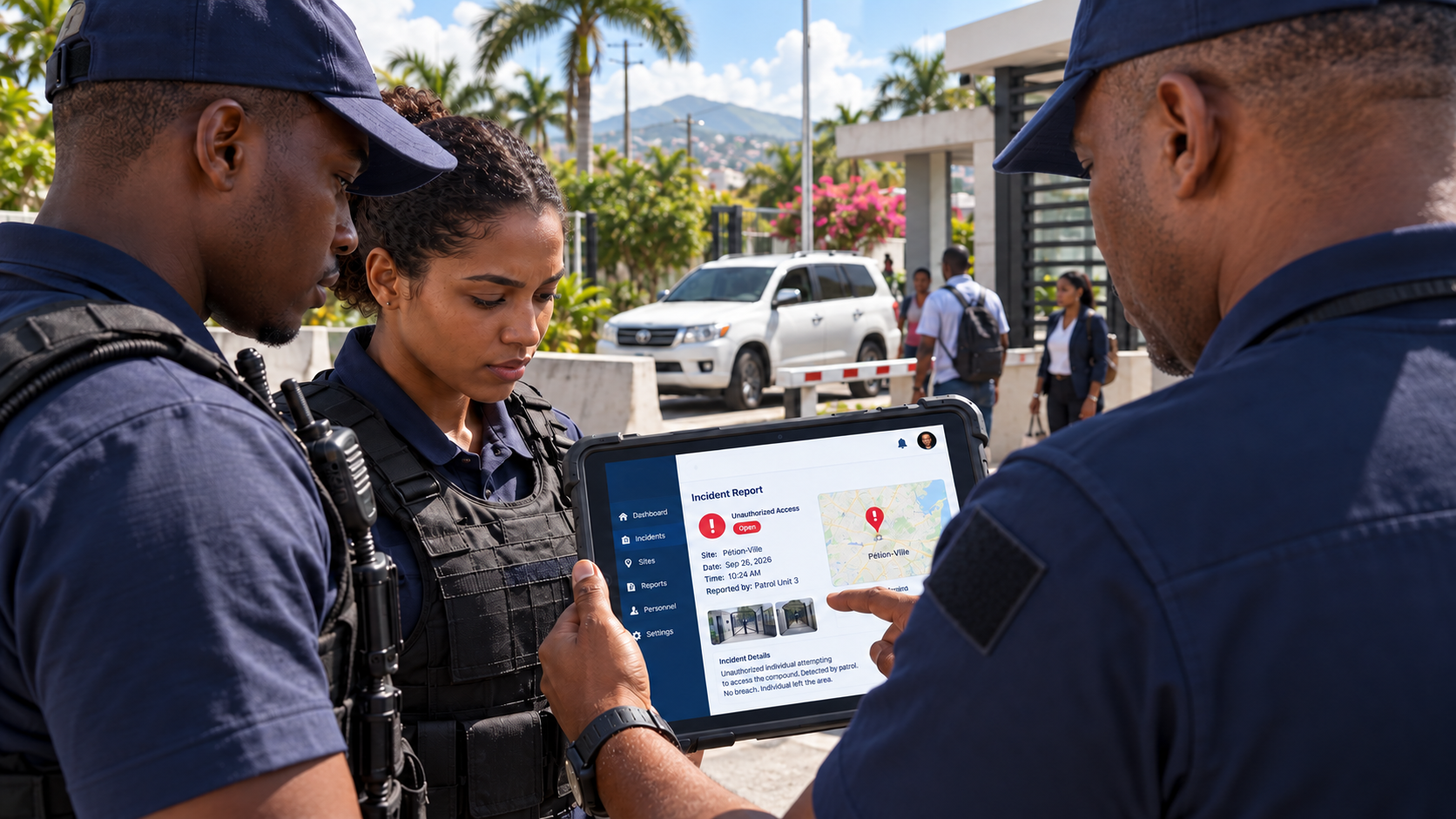 Security team reviewing incident in GUARDVEN